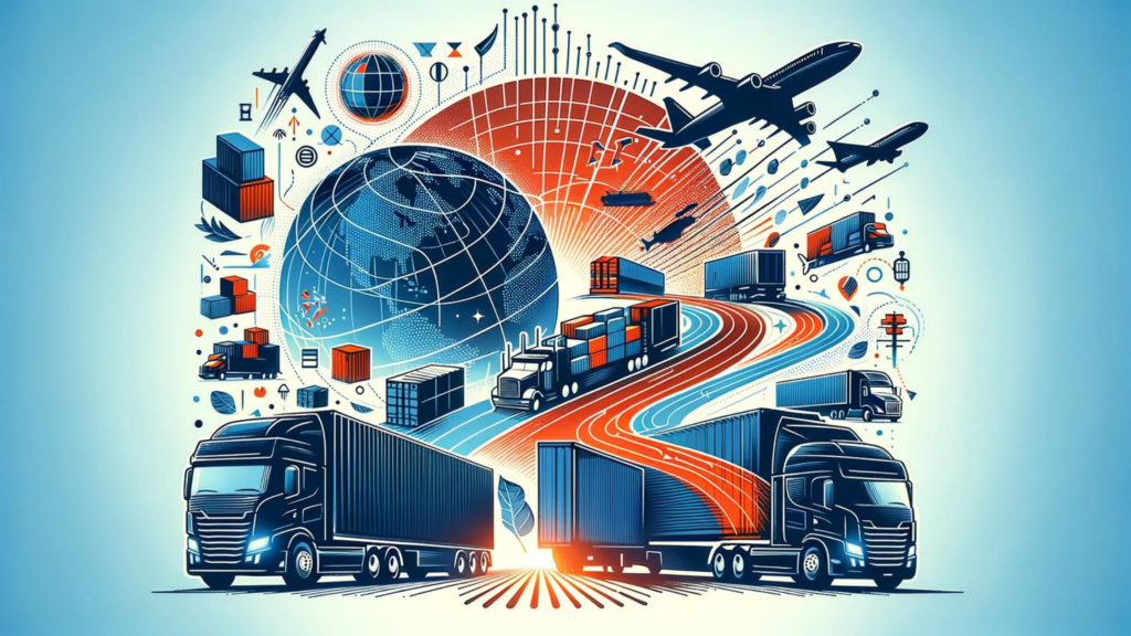 a image of the logistics process